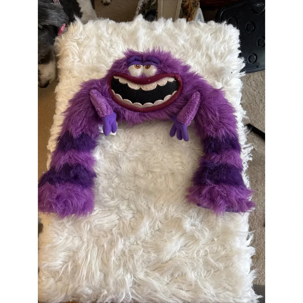 Disney Store Monsters University Art Plush Purple Striped 14 Inch Oozma Kappa
